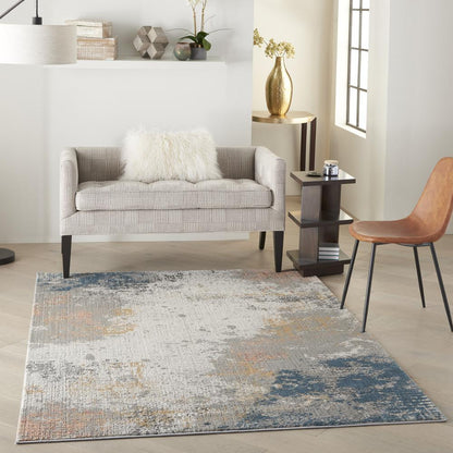 Modern Rectangle Area Rug, 5' x 7'