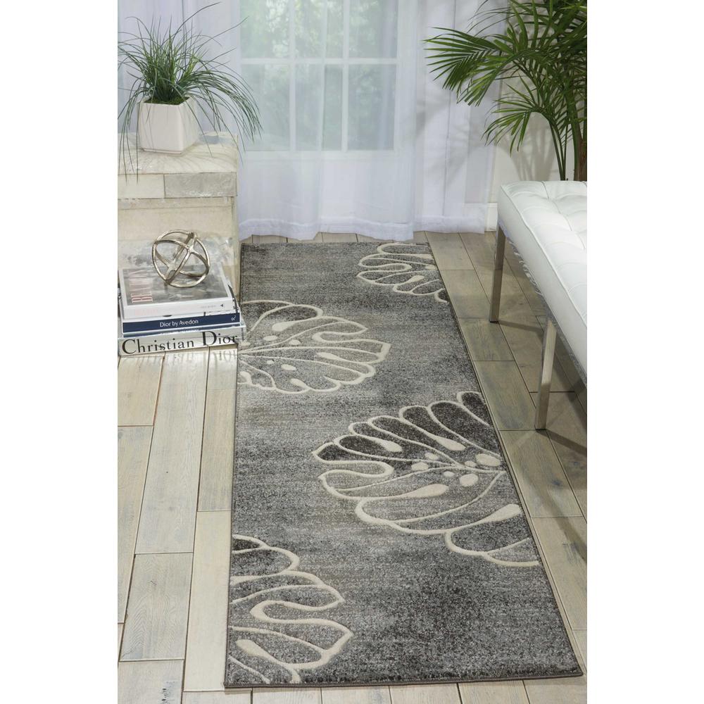 Modern Runner Area Rug, 8' Runner