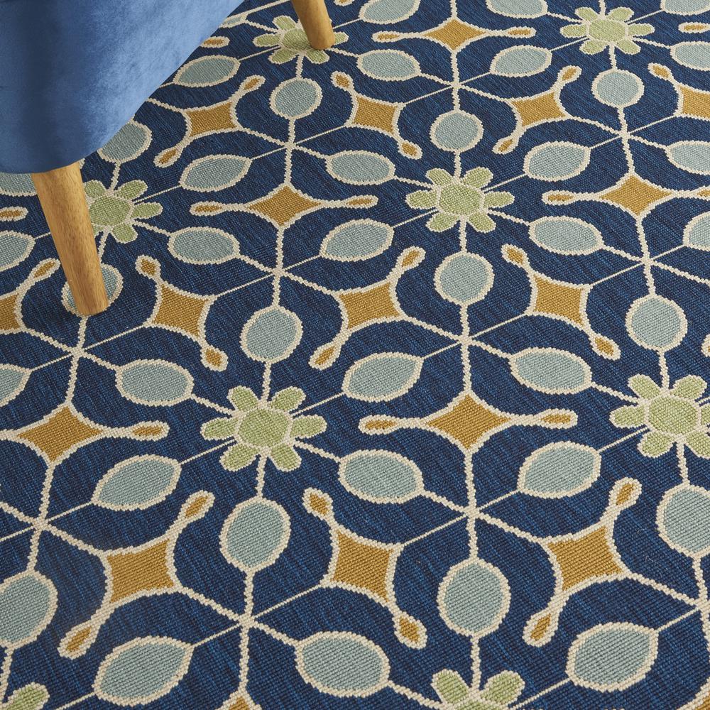 Caribbean Area Rug, Navy, 5'3" x SQUARE