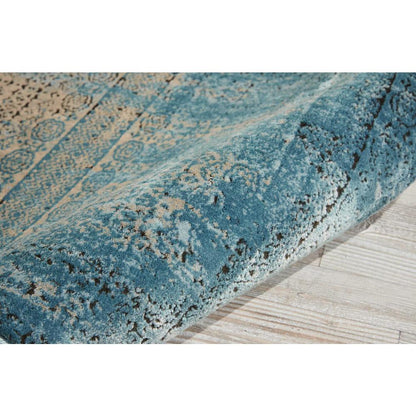Karma Area Rug, Blue, 2'2" x 7'6"