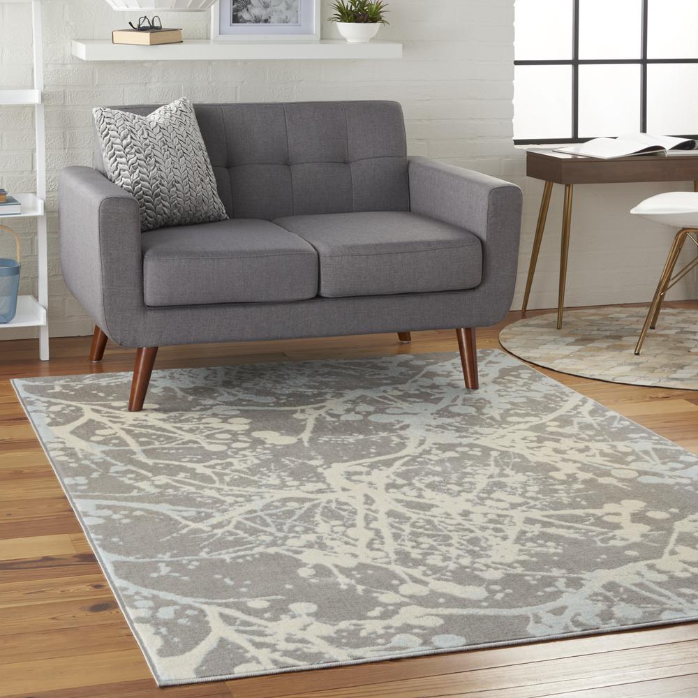 Jubilant Area Rug, Grey, 4' x 6'