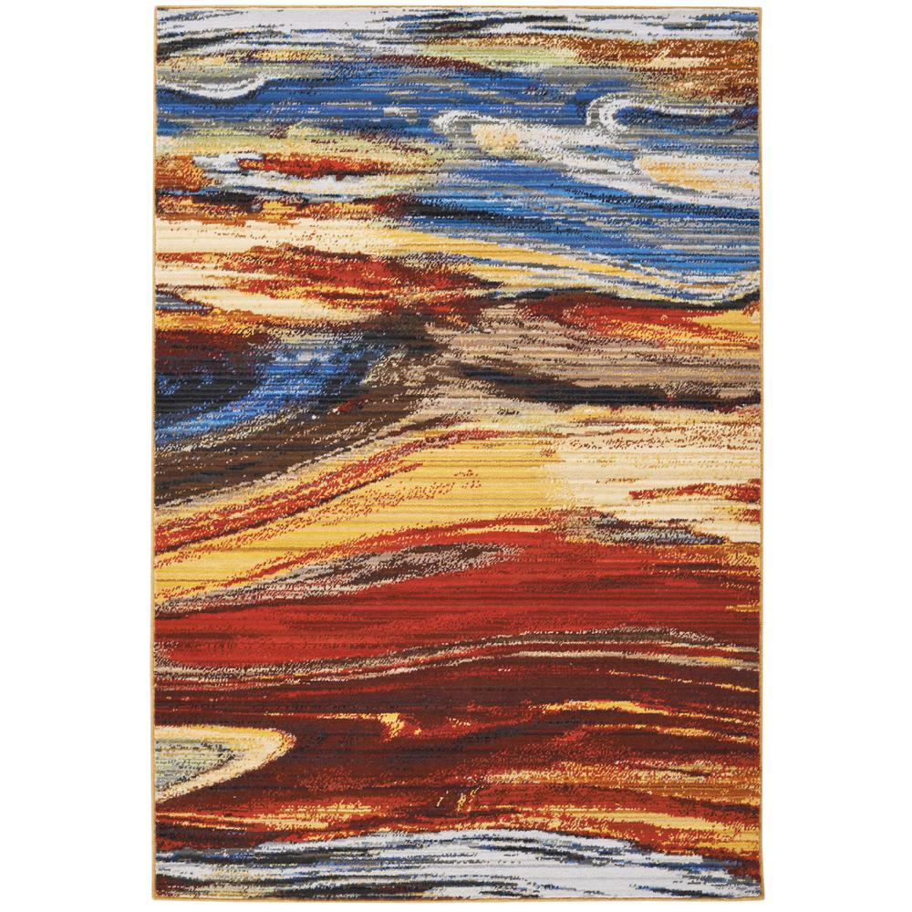 Modern Rectangle Area Rug, 4' x 6'