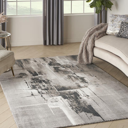 Modern Rectangle Area Rug, 6' x 8'
