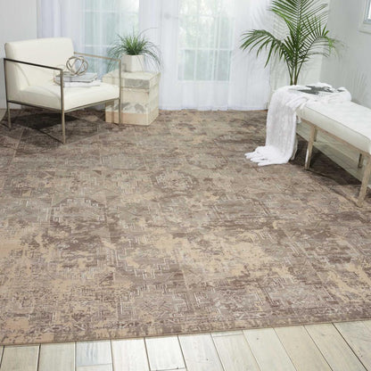 Silk Elements Area Rug, Mushroom, 9'9" x 13'