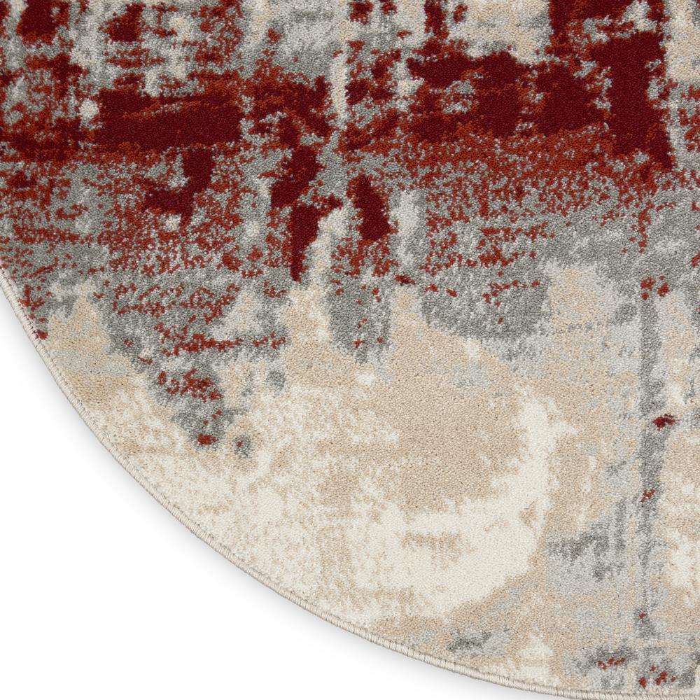 Modern Round Area Rug, 4' x Round