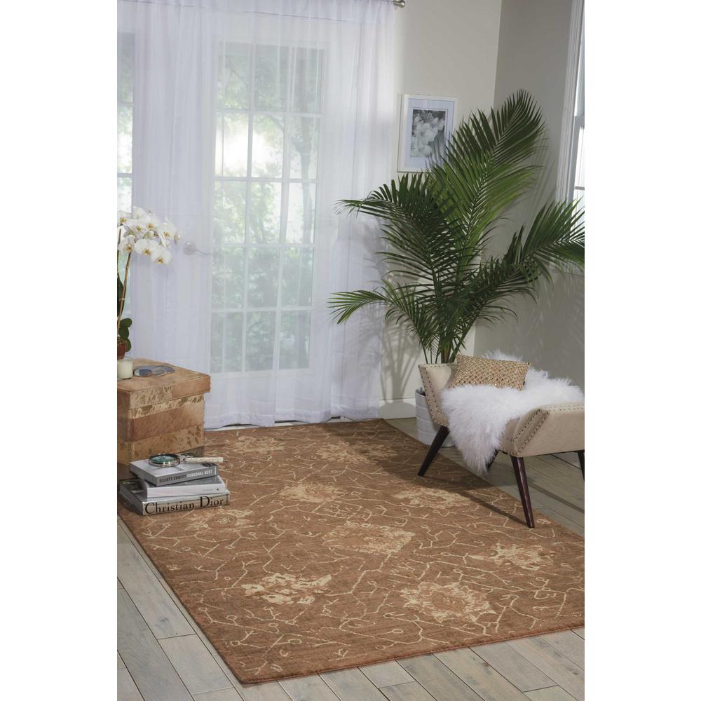 Silken Allure Area Rug, Chocolate, 7'9" x 9'9"