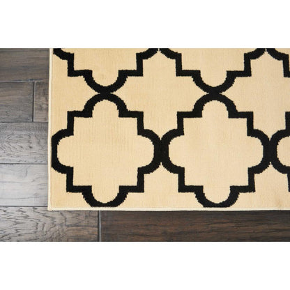 Grafix Area Rug, Cream/Black, 7'10" x 9'10"