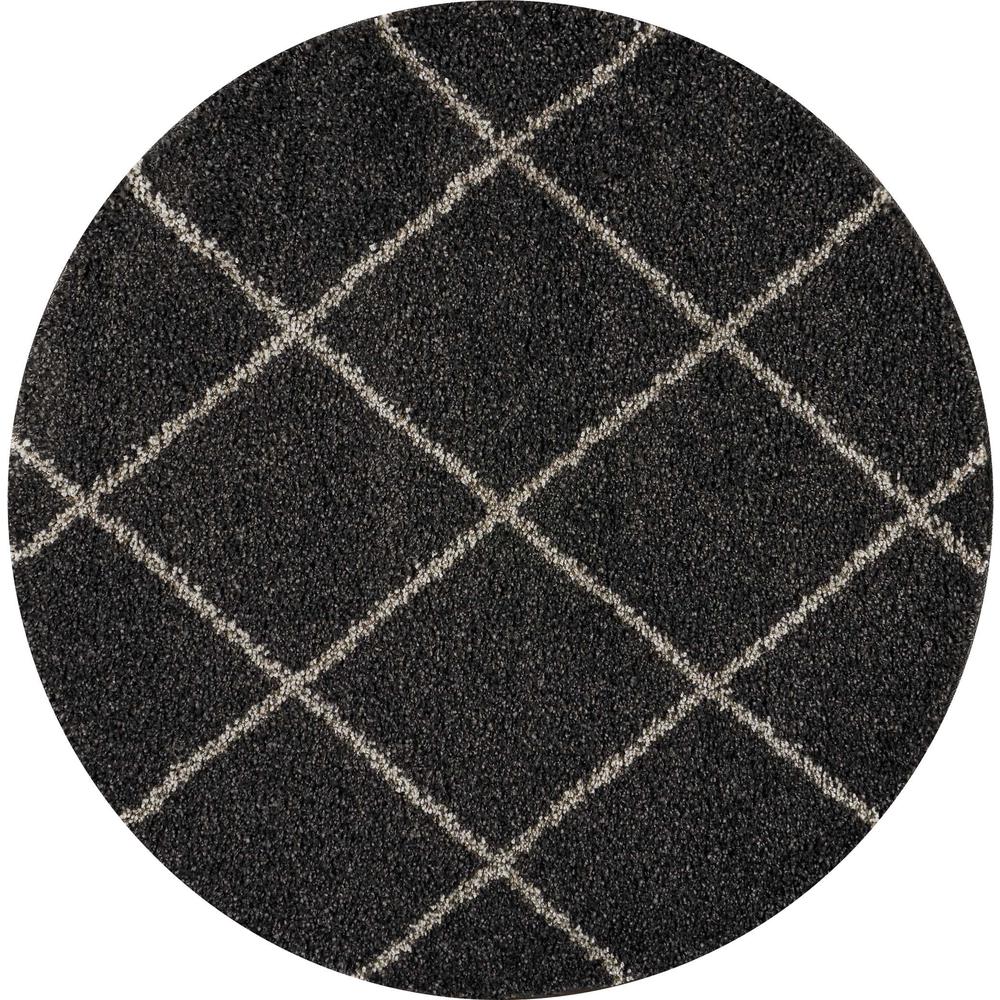 Brisbane Area Rug, Charcoal, 5' x ROUND