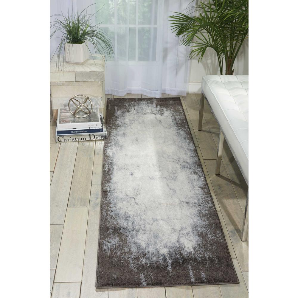 Modern Runner Area Rug, 8' Runner