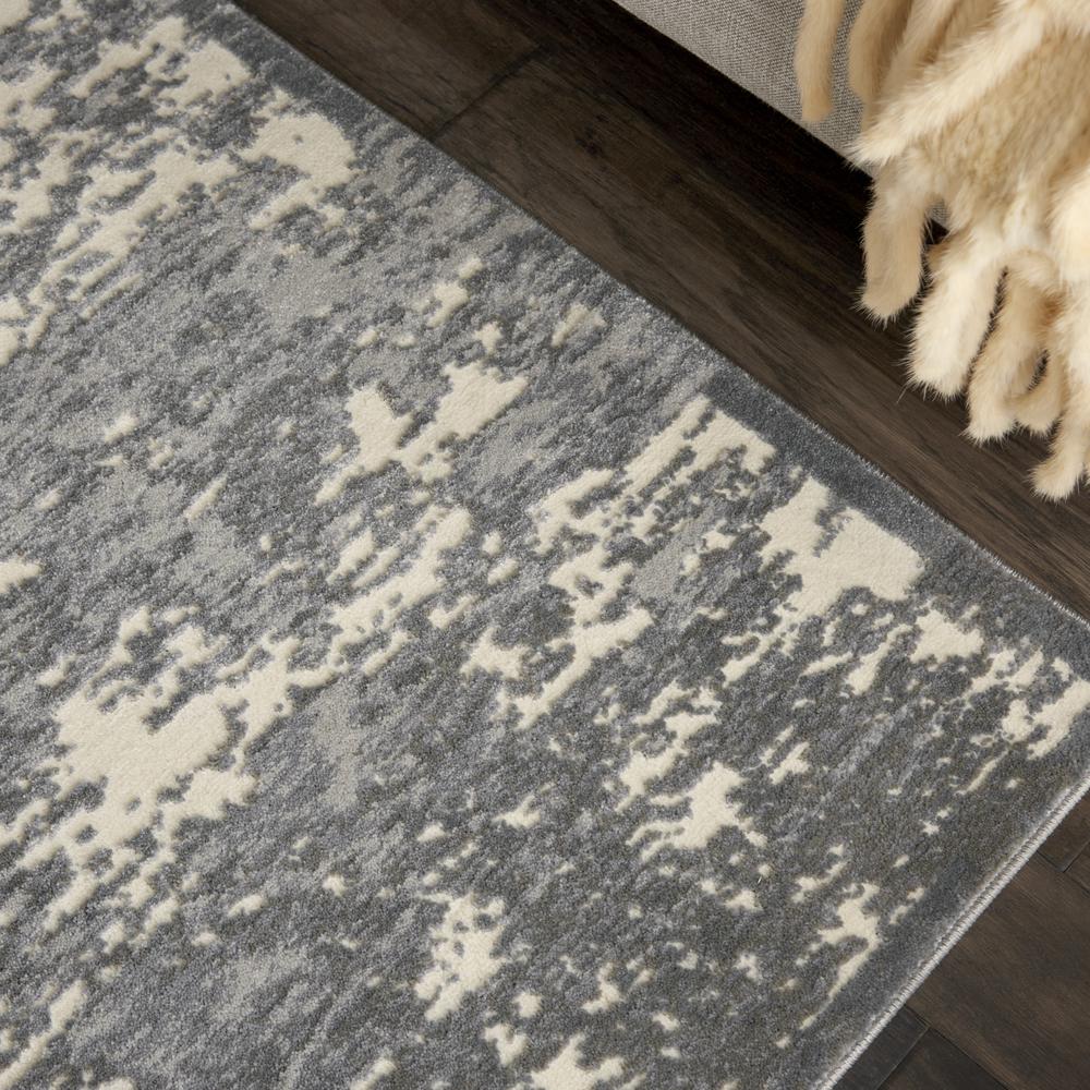 KI39 Sahara Area Rug, Ivory/Grey, 5'3" X 7'3"