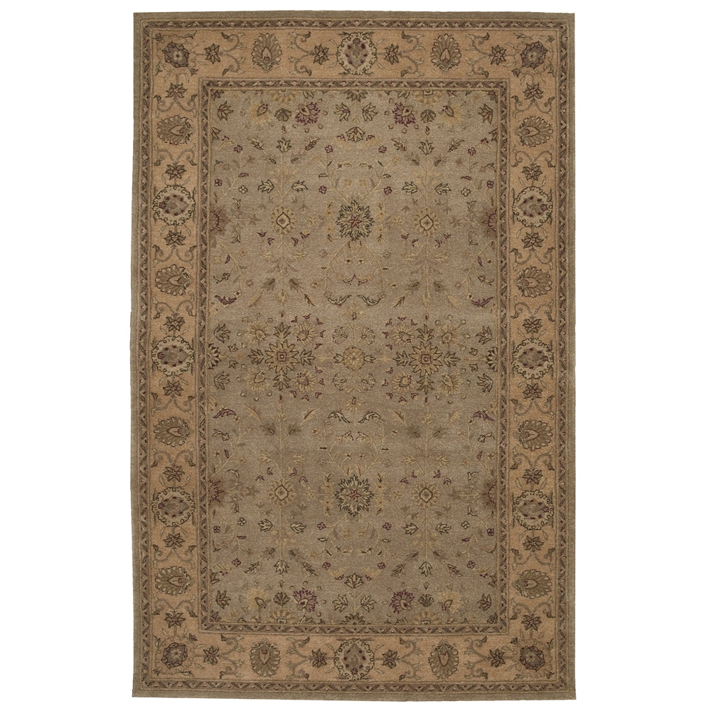 Heritage Hall Rectangle Rug By, Green, 5'6" X 8'6"
