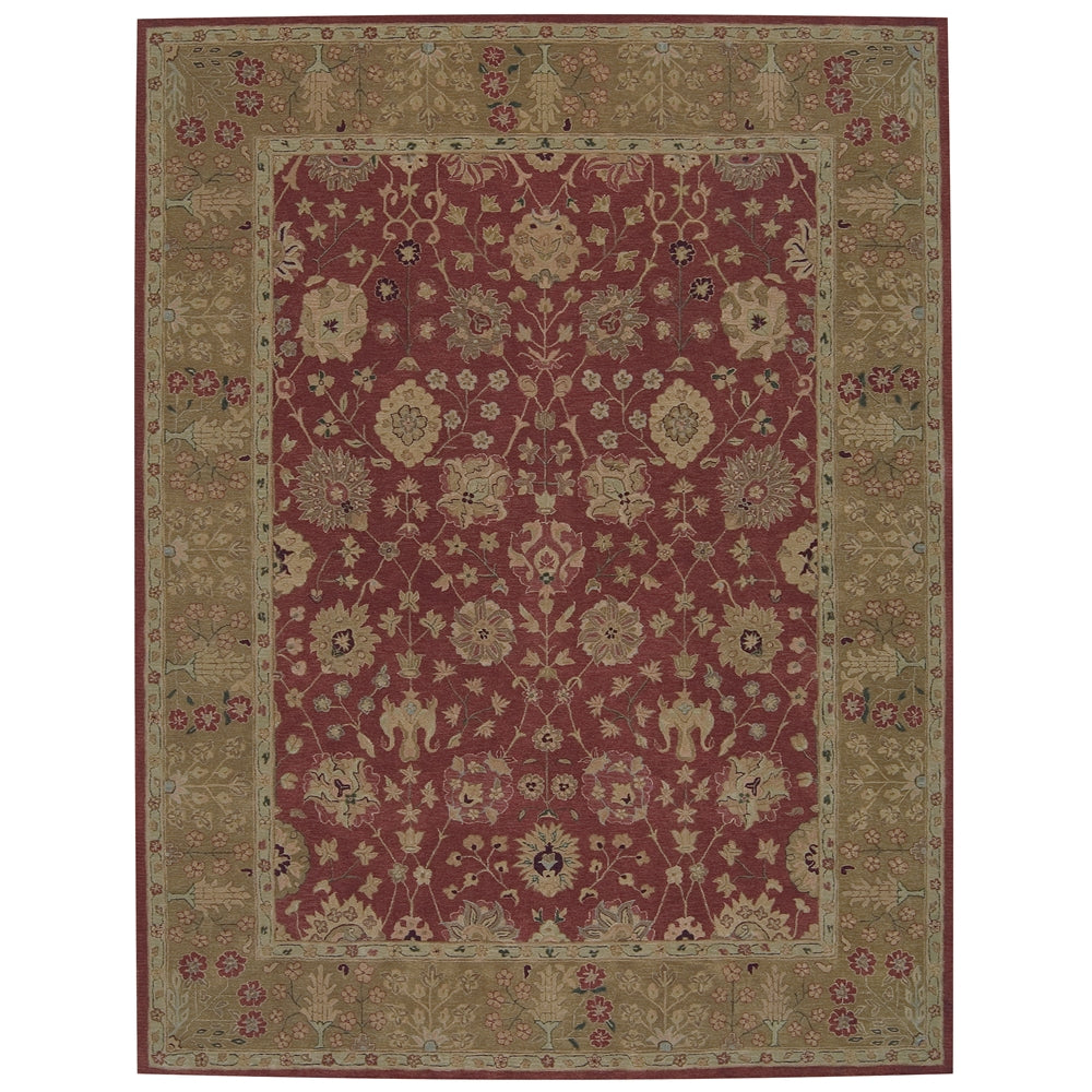 Heritage Hall Rectangle Rug By, Brick, 7'9" X 9'9"