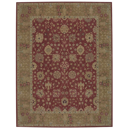 Heritage Hall Rectangle Rug By, Brick, 7'9" X 9'9"