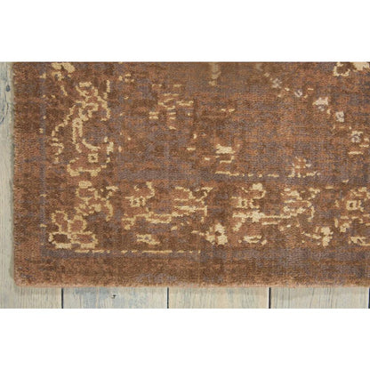 Silk Elements Area Rug, Cocoa, 2'5" x 10'