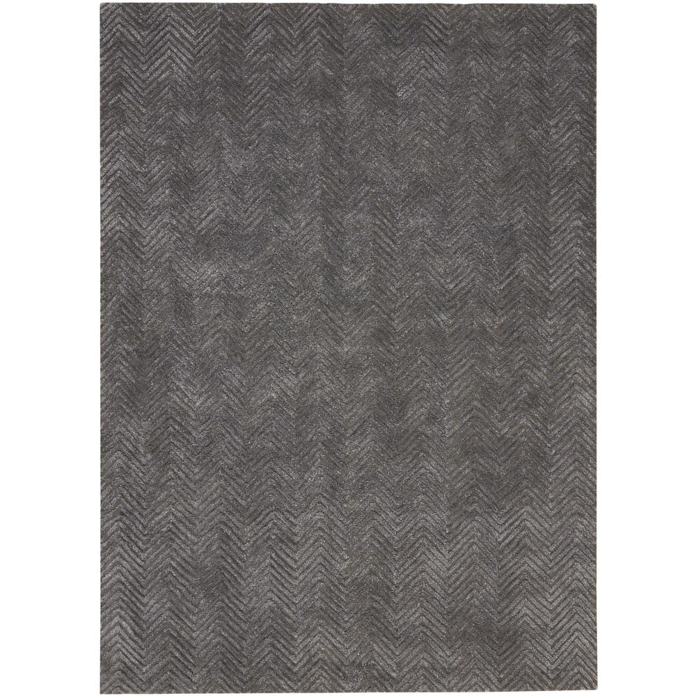 Modern Deco Area Rug, Grey, 9'6" x 13'