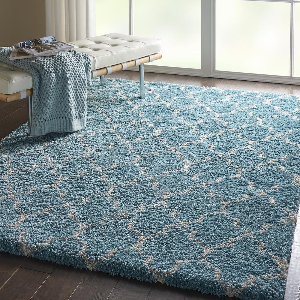 Amore Area Rug, Aqua, 3'11" x 5'11"