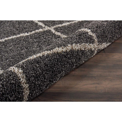 Brisbane Area Rug, Charcoal, 6'7" x ROUND