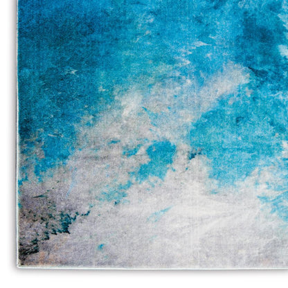 Nourison Le Reve Area Rug, Seafoam, 9' x 12', LER02