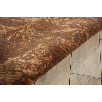 Silken Allure Area Rug, Chocolate, 7'9" x 9'9"