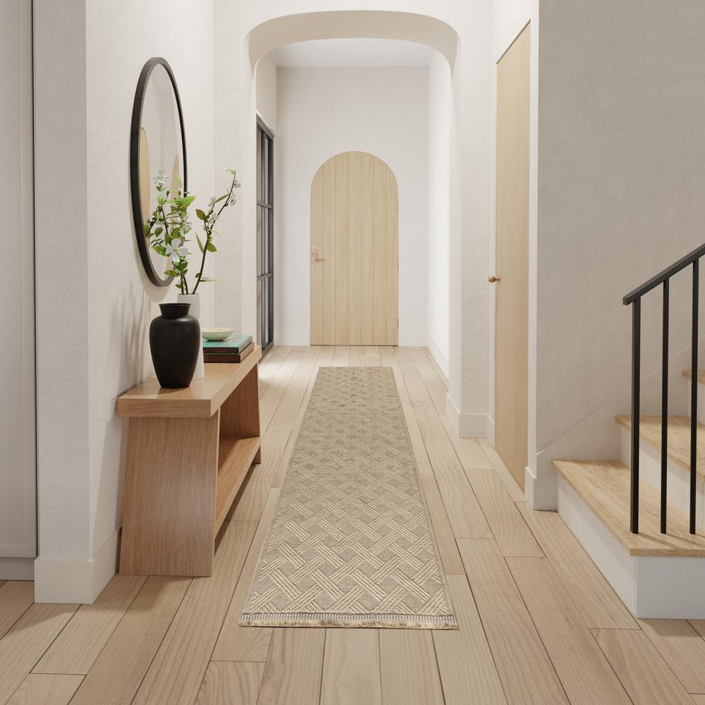 Modern Runner Area Rug, 8' Runner