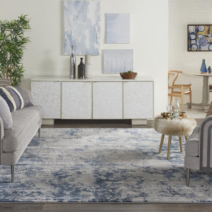Modern Rectangle Area Rug, 8' x 11'
