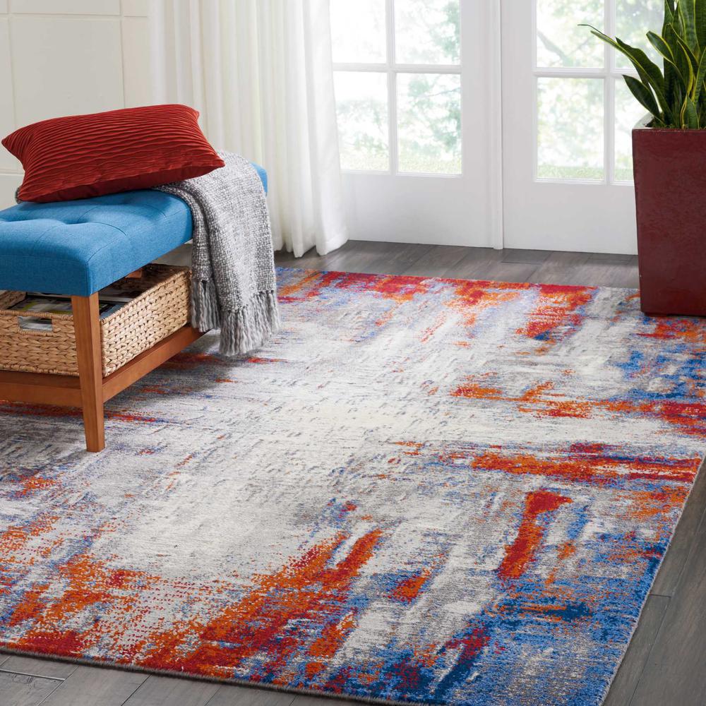 Modern Rectangle Area Rug, 6' x 8'