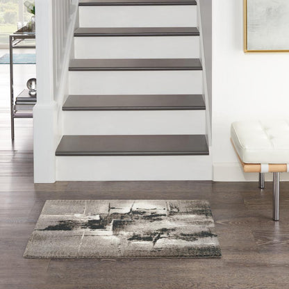 Modern Rectangle Area Rug, 2' x 3'