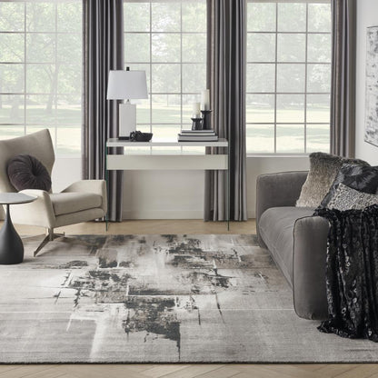 Modern Rectangle Area Rug, 9' x 12'