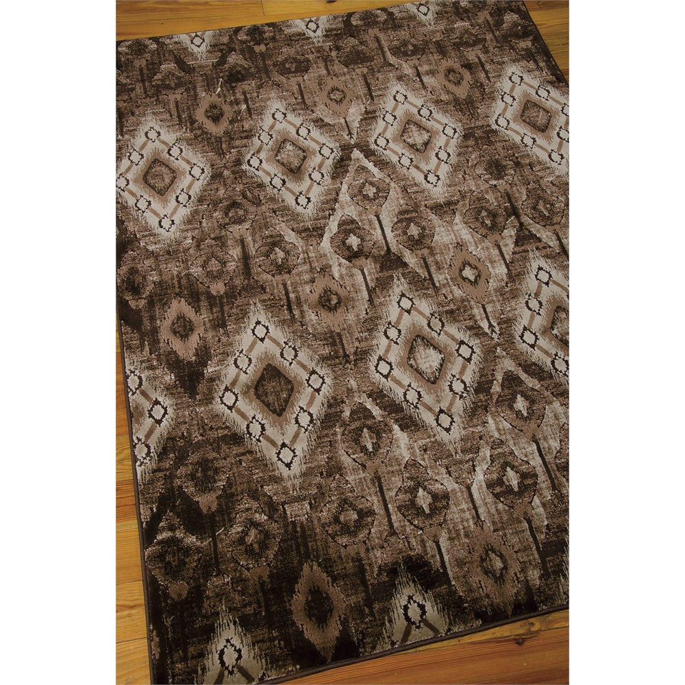 Karma Area Rug, Chocolate, 5'3" x 7'4"