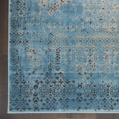 Karma Area Rug, Blue, 3'9" x 5'9"