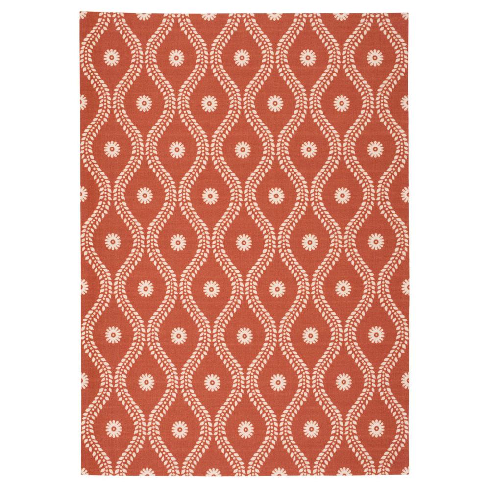 Home & Garden Area Rug, Rust, 10' x 13'