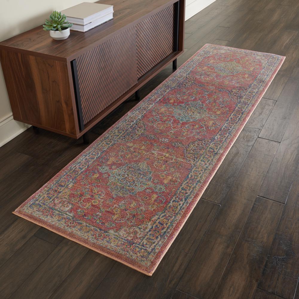Vintage Runner Area Rug, 8' Runner