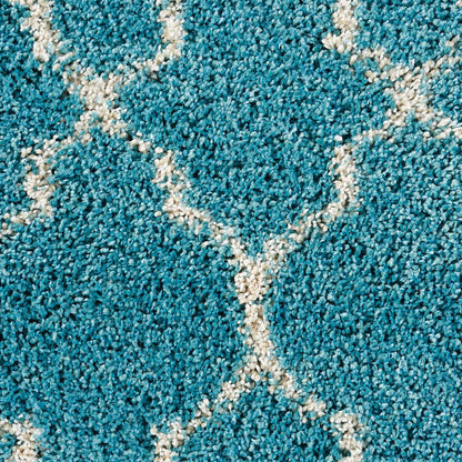 Amore Area Rug, Aqua, 7'10" x 10'10"