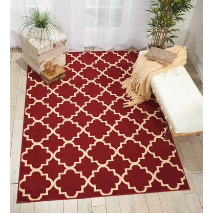 Grafix Area Rug, Red, 5'3" x 7'3"