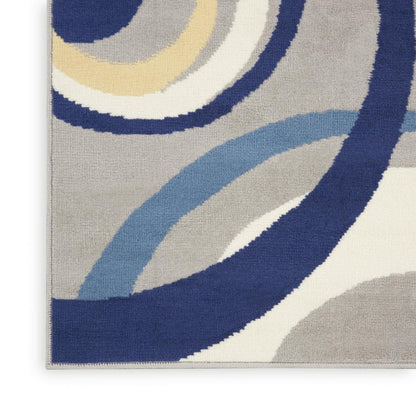 Mid-Century Modern Rectangle Area Rug, 6' x 9'