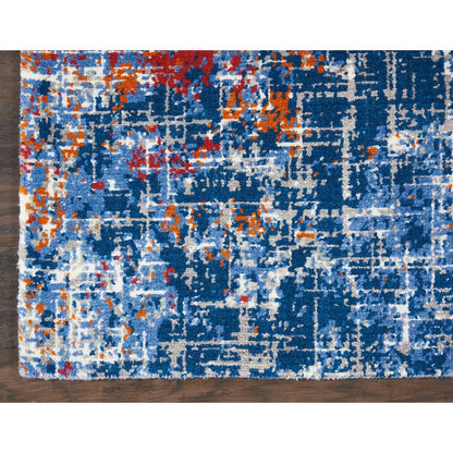 Twilight Area Rug, Red/Blue, 8'6" x 11'6"