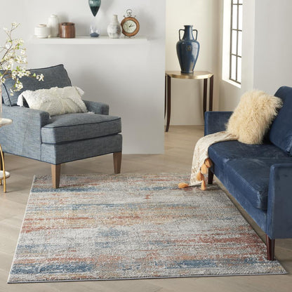 Modern Rectangle Area Rug, 5' x 7'