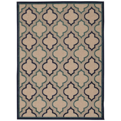 Aloha Area Rug, Navy, 7'10" x 10'6"