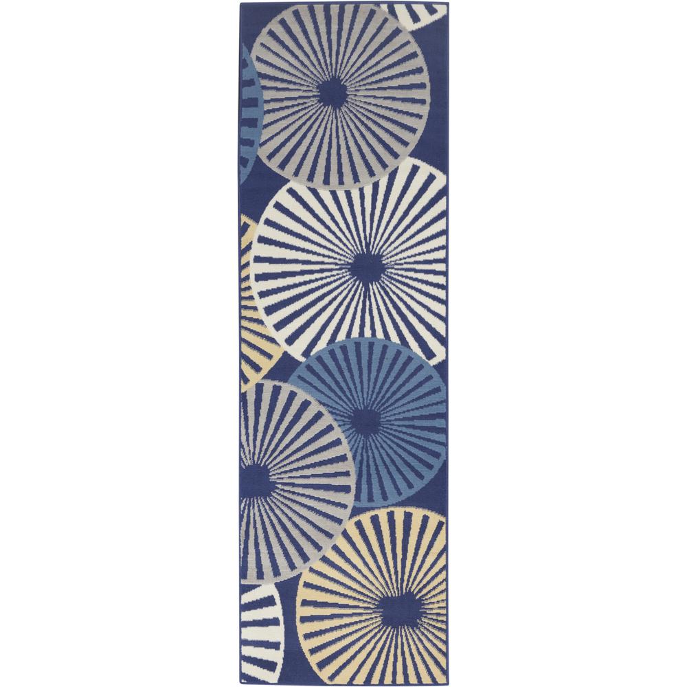 Grafix Area Rug, Navy, 2'3" x 7'6"