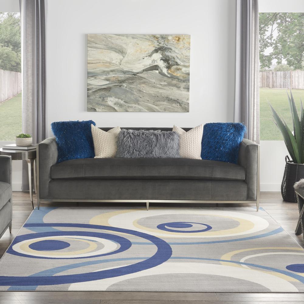 Mid-Century Modern Rectangle Area Rug, 8' x 10'