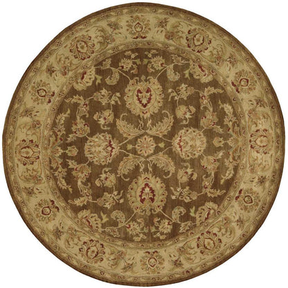 Jaipur Area Rug, Brown, 8' x ROUND