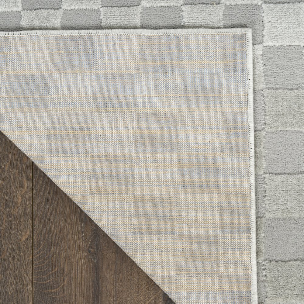 Serenity Home 9' x 12' Grey Modern Indoor Rug