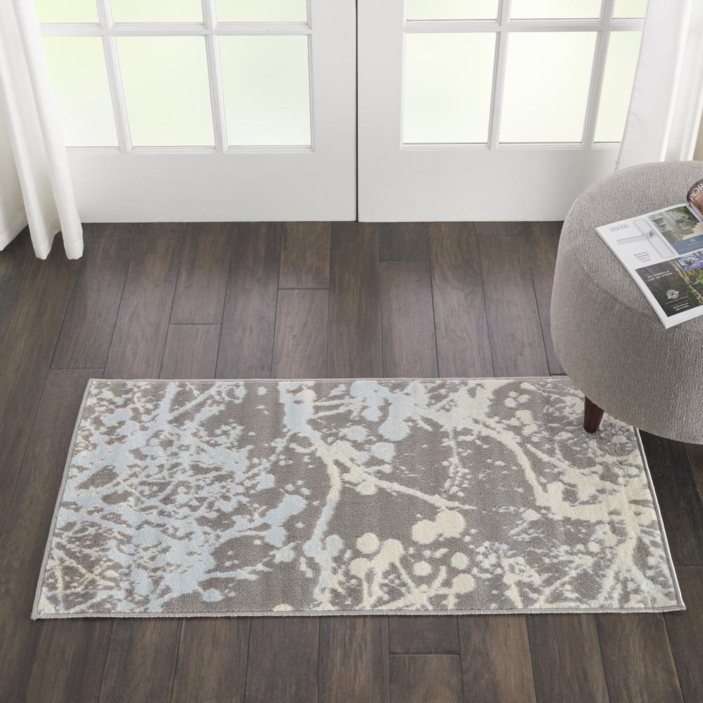 Jubilant Area Rug, Grey, 2' x 4'