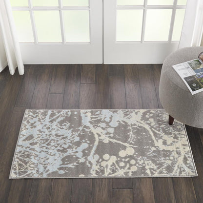 Jubilant Area Rug, Grey, 2' x 4'