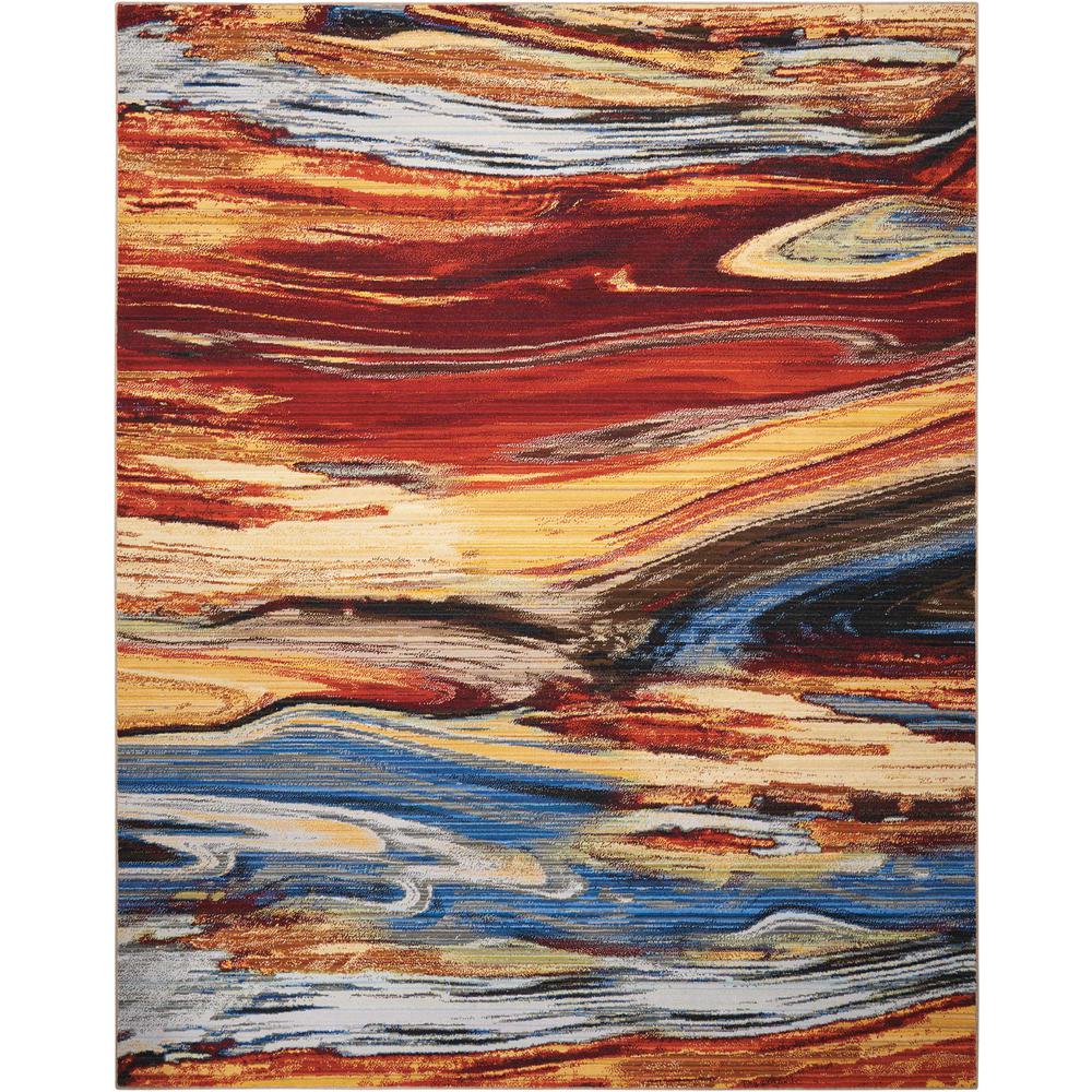 Modern Rectangle Area Rug, 10' x 13'