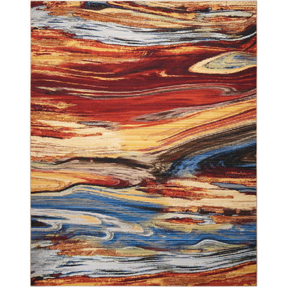 Modern Rectangle Area Rug, 10' x 13'