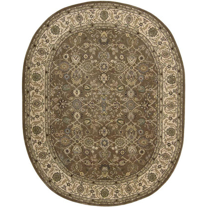 Oval Traditional Handmade Area Rug