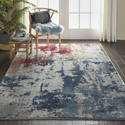 Modern Rectangle Area Rug, 4' x 6'