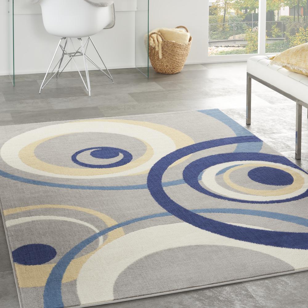 Mid-Century Modern Rectangle Area Rug, 5' x 7'