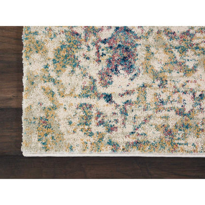 Fusion Area Rug, Cream/Blue, 5'3" x 7'3"
